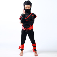 Boys Power Red Black Ninja Samurai Warrior Child Kids Fancy Dress Costume OutfitWhite Costumes S-2XL 2024 - buy cheap