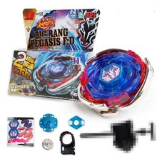 Bayblade wbba bb105 big bang pegasis folha azul fiação top de metal de fusão 4d bb105 l drago dourado 2024 - compre barato