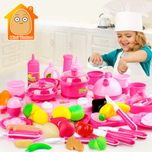 Classic Cooking Toys For Children 54PCS Pretend Play Cutting Food Set Kids Kitchen Educational Toy Play House Toys For Girls 2024 - buy cheap