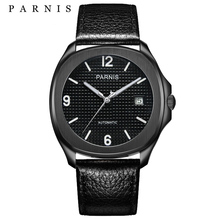 Relógio masculino parnis, relógio mecânico automático 38.5mm com cristal de safira, marca de luxo 2024 - compre barato