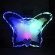 Butterfly LED Night Light Energy Saving Lovely Color RGB Romantic Wall Light Night Lamp Decoration Bulb For Baby Bedroom 2024 - buy cheap