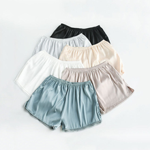 Fashion Summer Faux Silk Shorts Women Girls Soft Elastic Waist Short Loose Solid Color Lace Shorts Bottom Wear Mujer 2024 - buy cheap