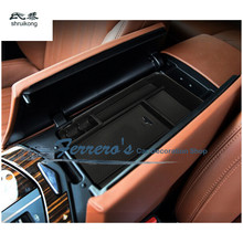 1PC Car Styling Sticker Carry Box Car Central Armrest Storage Cover Box ABS Chrome for 2016 Maserati Levante High Quality 2024 - buy cheap