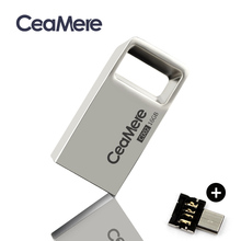 Ceamere CD02 USB флеш-накопитель 8 ГБ/16 ГБ/32 ГБ/64 Гб мини-накопитель металлический Флешка 2,0 Флешка карта памяти USB диск 64 Гб USB 2024 - купить недорого