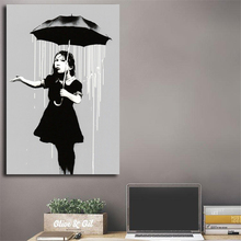 Nola menina guarda-chuva chuva nova orleans arte da parede quadros quadros quadros de parede quadros parede do escritório quarto decoração casa hd 2024 - compre barato