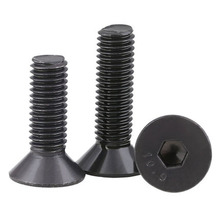 20pcs M1.6 10.9 level Countersunk head socket head cap screws Flat heads socket cap Nail flat cup screw 3mm-12mm Length 2024 - buy cheap