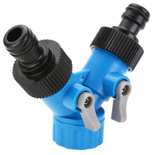 3/4''  Tap Y Hose Pipe Tool Two Way Garden Water Connector Adapter ABS Irrigation Splitter Tap Connector Fitting Random Color 2024 - buy cheap