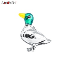 SAVOYSHI Lovely Animal Mandarin Duck Brooch for Women Decorations Mens Dress Suit Lapel Badge Collar Pins Brooches Jewelry Gift 2024 - buy cheap