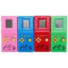 1PCS Classic Tetris Andheld Game Console Video Player Color Mixing LCD Toys Fun Brick Puzzle Handheld Game Players 2024 - buy cheap