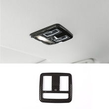 Luz de lectura trasera para techo de coche, embellecedor de marco de plástico ABS de fibra de carbono para Jaguar XE XF 2016-2018, accesorios para coche 2024 - compra barato