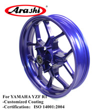 Передний обод Arashi YZF R1 2015-2017 для YAMAHA R 1 2015 2016 2017 15 16 17, передний обод для мотоцикла из алюминиевого сплава, синий 2024 - купить недорого