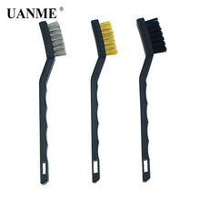 UANME-Mini cepillo de alambre de acero, latón, nailon, limpieza y detalles de pulido, Kit de cocina para el hogar, 3 uds. 2024 - compra barato