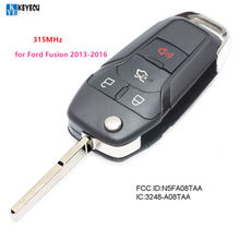 Keyecu OEM Smart Remote Flip Key Keyless Entry Fob 4Buttons 315MHz For Ford Fusion 2013-2015 FCC ID: N5F-A08TAA IC:3248-A08TAA 2024 - buy cheap