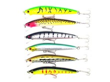 New Lot 6Pcs Fishing Lures Laser Minnow Fish Hard Bait Tackle 11CM/10G FREE SHIPPING 2024 - buy cheap