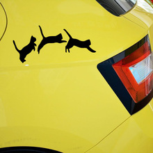 Aliauto-pegatina reflectante de gato de acción para coche, accesorios para motocicleta, Volkswagen, Polo, Golf, Audi A3, Ford, Focus, BMW 2024 - compra barato