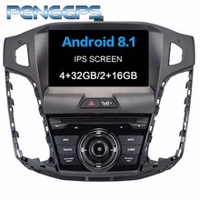 Radio Estéreo con GPS para coche, reproductor de DVD con Android 8,1, 2 Din, unidad central, WIFI, FM, para Ford Focus III, 2012, 2013, 2014 2024 - compra barato