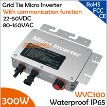 Waterproof IP65!!! 300W Grid Tie Micro Inverter with Communication Function for 300W 22-50VDC 80-160VAC Inverter with MPPT 2024 - buy cheap