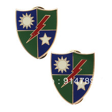 Пара металлических знаков армии США 75 рейнджера полка-33617 2024 - купить недорого