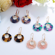 ZOSHI Fashion ZA Acrylic Drop Earring For Women Wedding Jewelry Boho Elegant Gold Dangle Statement Earrings Christmas Gifts 2024 - buy cheap