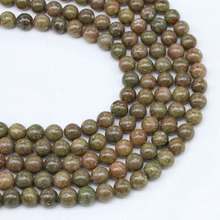 1 strand/lot Natural Stone Flower Green Jaspers Bead Round Loose Spacer Beads For Jewelry Making Findings DIY Bracelet Earrings 2024 - buy cheap