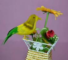 12cm feathers bird Handmade art model,simulation colourful bird garden,bonsai decoration toy Xmas gift w3890 2024 - buy cheap