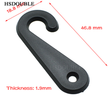 46.8*18.8mm Plastic Sock Hook Hanger For Sock Stocking Packaging And Displaying Black 2024 - buy cheap