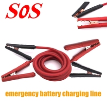 SOS Cable High Quality Black Red Copper Wire Auto Battery Line Emergency Cable Line Cable Clip Power Charging Jump Start Leads 2024 - buy cheap