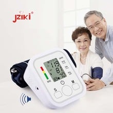 JZIKI-Monitor de presión arterial para la parte superior del brazo, tonómetro con voz en vivo, esfigmomanómetro, pulsómetros, monitores para el cuidado de la salud, prueba de latido del corazón 2024 - compra barato