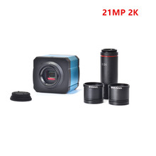 HAYEAR 2K 21MP HD 1080P 60FPS HDMI Промышленная камера с интерфейсом USB TF карта цифровой видеомикроскоп + 0,5x адаптер для окуляра 30 мм/30,5 м кольцо 2024 - купить недорого