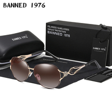 BANNED women's HD polarized fashion Sunglasses hot sell newest brand name lens feminin diamond sun Glasses vintage with gift box 2024 - buy cheap