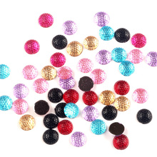 LF 100Pcs Resin Bling Round 10mm Decoration Crafts Flatback Cabochon Embellishments For Scrapbooking Kawaii Cute Diy Accessories 2024 - buy cheap