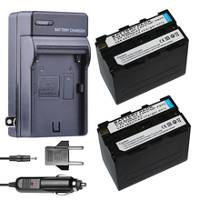2pcs 7200mAh NP-F960 Batteries NP-F970 Battery + DC Car Charger For Sony NP-F550 NP-F770 NP-F750 F960 F970 digital Camera 2024 - buy cheap