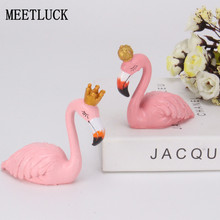 2 PCS Creative Nordic style desktop Ins resin flamingo animal jewelry home decoration accessories for living room modern winter 2024 - buy cheap