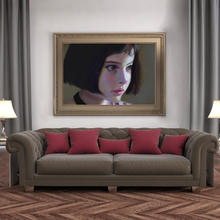 Cartazes e Cópias da Lona Arte Da Parede Pintura Retrato moderno Natalie Portman Crianças Imagem para Sala de estar Home Decor No Frame 2024 - compre barato