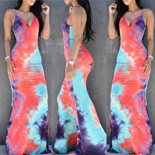 Women Summer Boho Multi Color Fashion Sexy High Quality Hot-Selling Long Maxi Dress Evening Party Beach Dresses Sundress 2024 - buy cheap