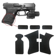 Guante de goma antideslizante de 9mm, Cinta de agarre con textura para Glock 17, 19, 20, 21, 22, 25, 26, 27, 33, 43, pistolera 2024 - compra barato