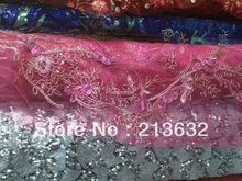 Ткань для свадебного стола, розовая кружевная ткань из органзы 2024 - купить недорого