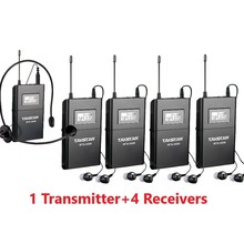 Беспроводная аудиосистема Takstar WTG500 UHF для туристического гида/синхронного перевода/обучения 1 передатчик + 4 приемника 2024 - купить недорого