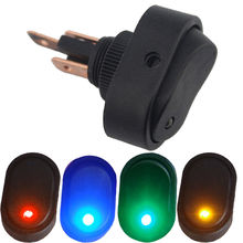 EE support  4Pcs 12V 30A Heavy Duty Four Colour Mixed LED Light Switch OFF/ON Rocker Toggle Switch 3Pin Car Accessories 2024 - buy cheap
