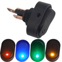 Ee suporte 4 peças 12v 30a interruptor de luz led misto quatro cores liga/desliga interruptor de alternância 3 pinos acessórios para carro 2024 - compre barato