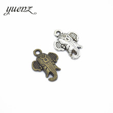 YuenZ 10 pcs 2color Antique Silver color Elephant Charms Zinc Alloy necklace,earring bracelet jewelry DIY handmade 23*17mm D9119 2024 - buy cheap