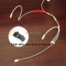 HM-4021-X4 Dual Ear Hook Headset Head Microphone for Sh.ure Wireless Mic System Bodypack with TA4F Mini 4Pin XLR Connector 2024 - buy cheap