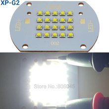 Lâmpada de led cree xlamp 100w xpg2 com 20leds, multichip integrado, alta potência, luz branca fria 6500k com lm e 3000ma
