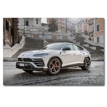 Posters and Prints SportsCar Urus Luxury Car SUV Vehicle White Car Wall Art Picture Canvas Art Painting For Home Room Decor 2024 - buy cheap