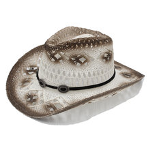 100% Handmade Weave Women Men Western Cowboy Hat For Lady Straw Beach Sun Sombrero Cowgirl Hat Size 58CM 2024 - buy cheap