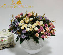 Искусственные цветы розы, свадебные цветы, искусственные цветы, сделай сам, шелковые цветы для дома, украшения для свадебной вечеринки 2024 - купить недорого