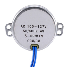 10Pcs/ Lot AC 100-127V 50/60Hz Synchronous Motor 5-6RPM Robust Torque 4W CW/CCW Turntable Synchron Motor 2024 - buy cheap