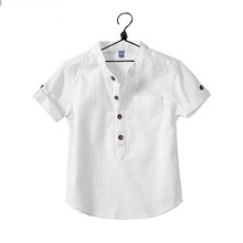 Summer New Boy Shirts White Color Summer Boy Shirts For Kids Baby Blouse Shirt Boys 2024 - buy cheap