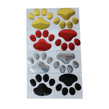 (50 pairs/lot ) Wholesale 3D PVC Dog Paw Funny Sticker Decal Car Auto Truck Badge Car-styling 2024 - buy cheap