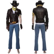 OW Jesse Mccree Cosplay Costume Outfit Full Suit For Adult Men Women Halloween Carnival Costumes Custom Made 2024 - buy cheap